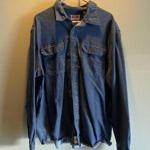 Wrangler Denim Comfort Flex Button Down